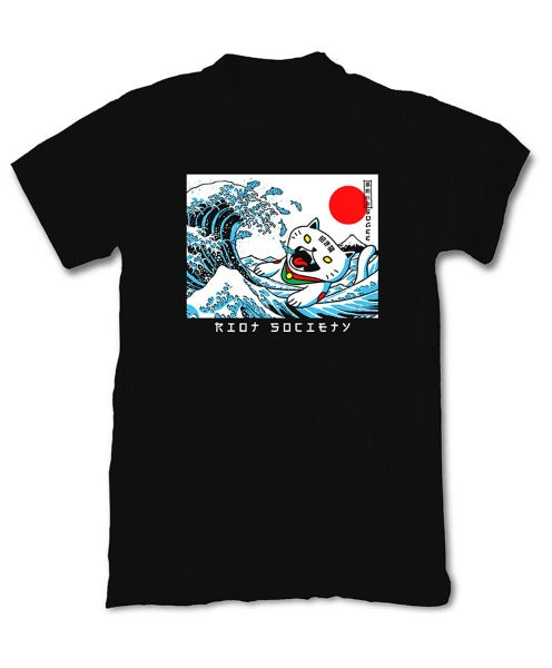 Riot Society - Sugee Lucky Cat Wave T-Shirt