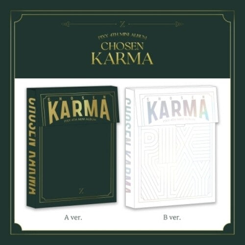Pixy - Chosen Karma - Random Cover - incl. 62pg Photobook, Lyrics Paper, 2 Photocards, 2 Scratch Message Cards + 2 Stickers