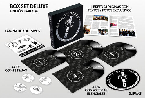 Various Artists - Dro: 40 Aniversario / Various - Box 4LP + 4CD + Book + Slipmat + Stickers