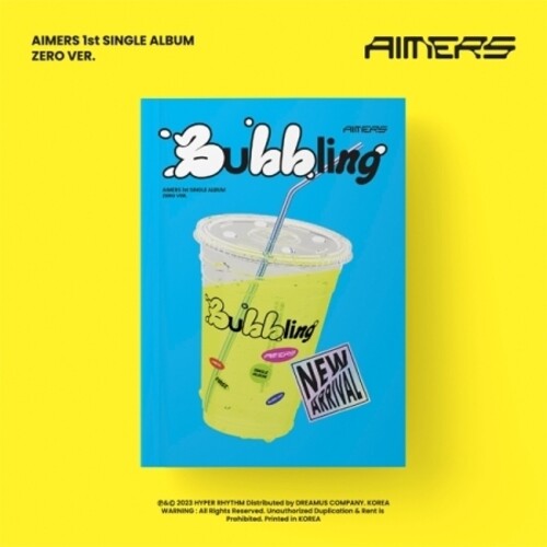 Aimers - 1st Single [Bubbling] (Zero Ver.) - Photo Book, CD-R, Lyrics Post Card, Sticker, Photo Card, Unit Photo Card, Photo Card Envelope, Free Drink Coupon, Mini Poster