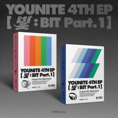 Younite - 4th Ep [Light : Bit Part.1] - Outbox, Photo Book, CD-R, CD-R Envelope, Lyric Post Card, Photo Card, Sticker, M/V Sketch Photo Card