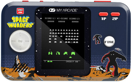 My Arcade Space Invaders Pocket Player Pro Handheld Portable Gaming System