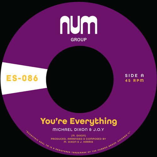 Michael Dixon a. & J.O.Y. - You're Everything B/w You're All I Need - Purple