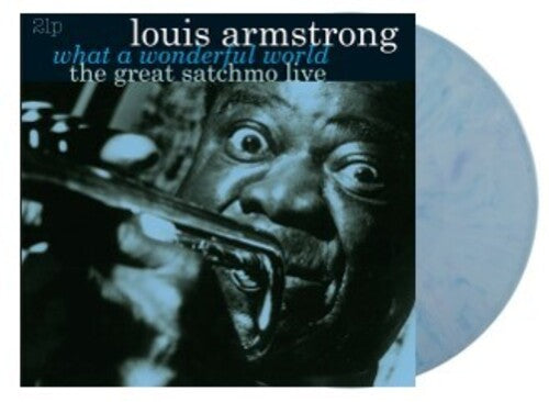 Louis Armstrong - What A Wonderful World / The Great Satchmo Live - Ltd 180gm Blueberry Vinyl