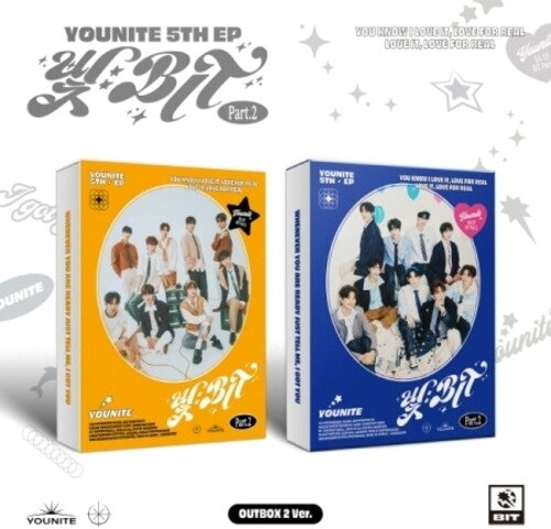 Younite - Bit Part.2 - Random Cover - incl. 56pg Photobook, 5pc Lyric Postcard Set, 3 Photocards, Unit Photocard + Sticker