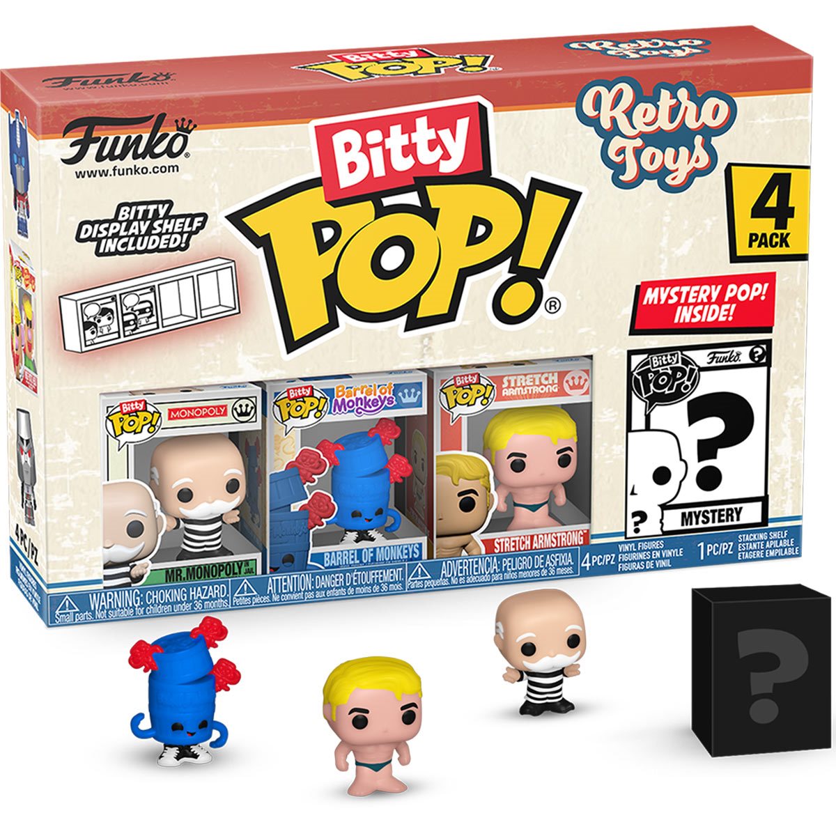 Funko Bitty Pop! Retro Toys Mr. Monopoly 4 Pack