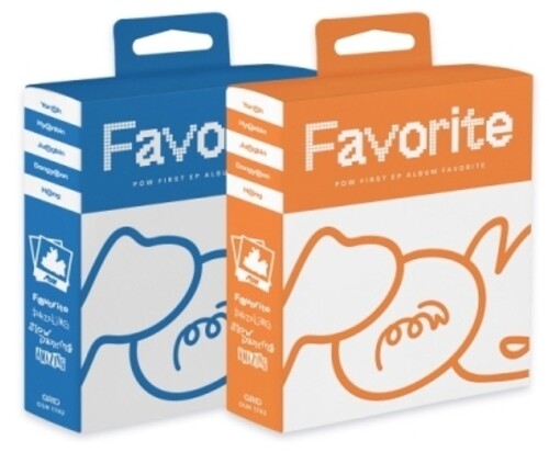 Pow - Favorite - incl. Photo Sleeve, Photo Sticker, Text Book, Selfie Photocard, ID Card, Folded Poster + Sticker Pack