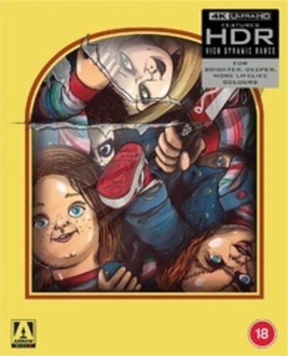 Child's Play Collection - All-Region UHD Boxset but the Blu-Rays for the first 'Child's Play' film & documentary 'Living with Chucky' are Region B
