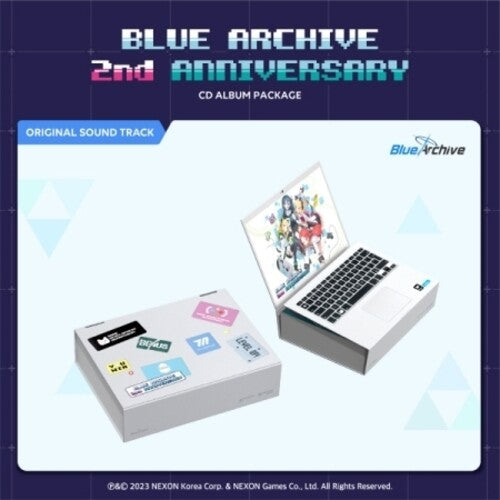 Blue Archive - 2nd Anniversary Soundtrack - incl. 32pg Photobook, 2024 Calendar, Yuzu's Ticket, Keyring From Momoi, 6 Photocards + Special Item Coupon