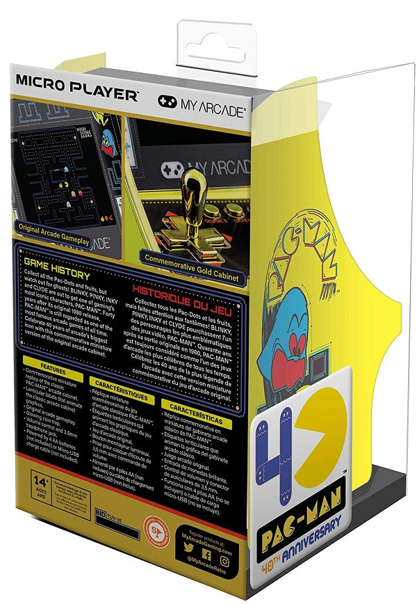 My Arcade Pac-Man 40th Anniversary Micro Player Retro Arcade Machine