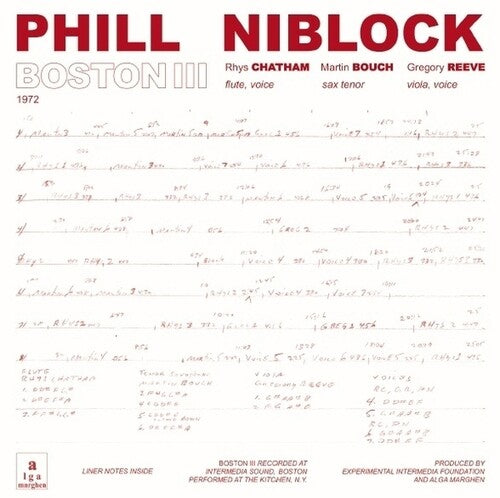 Phill Niblock - Boston/Tenor/Index