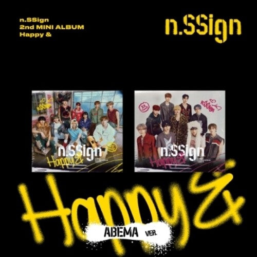 N.Ssign - Happy & - Abema #1 Version - Random Cover - incl. Folded Poster + Photocard