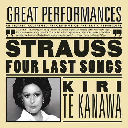 Te Kanwa/ Strauss/ Lso/ Davis - Four Last Songs / Orchestral Songs