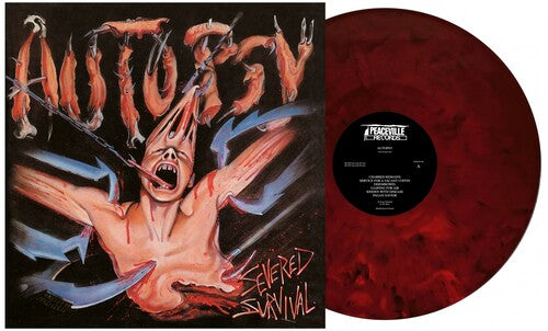 Autopsy - Severed Survival: 35th Anniversary - Red Sleeve, 140gm Red & Black Marble Vinyl