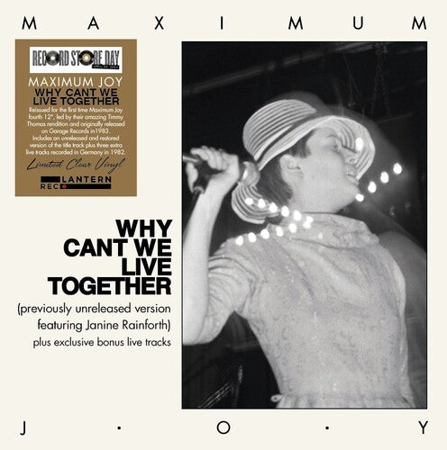 Maximum Joy - Why Can't We Live Together - Limited Clear Vinyl