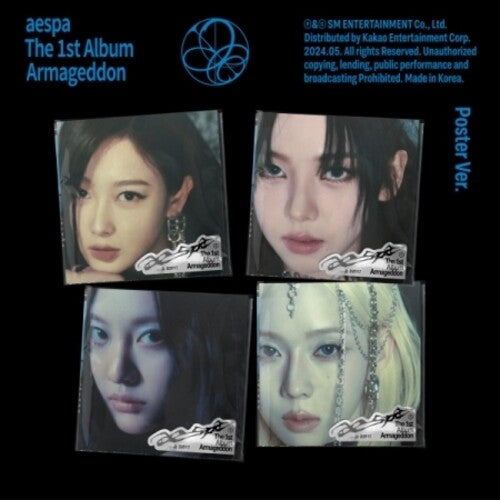 Aespa - Armageddon - Poster Version - Random Cover - incl. Postcard, Sticker, Folded Poster, Photocard