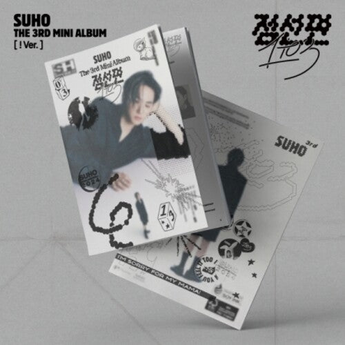 Suho - 1 To 3 - ! Version - inc. Photobook, 3 Stickers, Postcard, Folded Poster + Photocard
