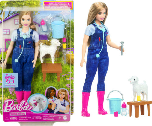 Barbie Careers Farm Veterinarian Doll & Accessories, 65th Anniversary