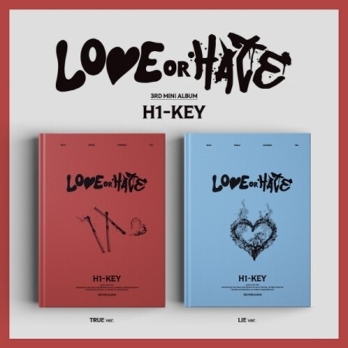 H1-Key - Love or Hate - Random Cover - incl. 68pg Photobook, Student ID Card, 2 Photocards, Sticker, 4-Cut Photo + Folded Poster