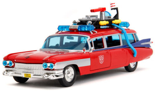 Ghostbusters x Transformers - 1:24 Ecto-1 Optimus Prime Mashup Die-Cast Car