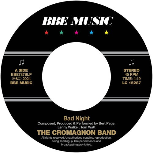 Cromagnon Band - Bad Night / Quadrant