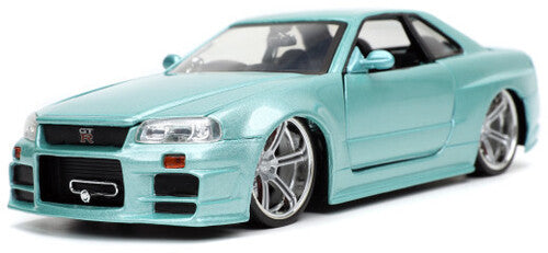 Fast & Furious - 1:24 Brian's Nissan Skyline GT-R R34 Die-Cast Car