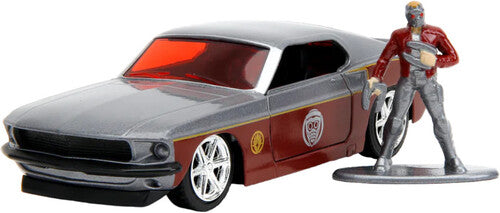 Marvel Guardians of the Galaxy - Hollywood Rides - 1:32 '69 Mustang Fastback Die-Cast Car & Star Lord Figure