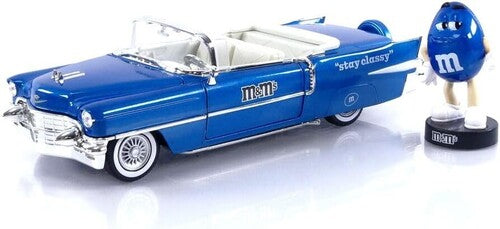 M&M's - 1:24 1956 Cadillac Eldorado Die-Cast Car & Blue Figure