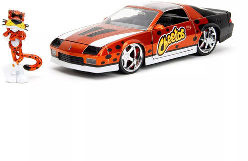 Cheetos - Hollywood Rides - 1:24 1985 Chevrolet Camaro Z28 Die-Cast Car & Chester Cheetah Figure