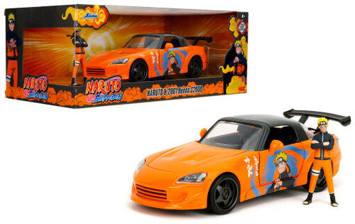 Naruto - Anime Hollywood Rides - 1:24 '01 Honda S2000 Die-Cast Car & Naruto Figure