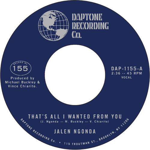 Jalen Ngonda - That's All I Wanted From You / So Glad I Found You