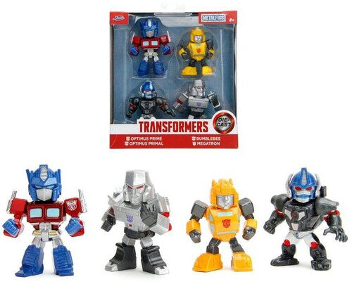 Transformers - MetalFigs - 2.5" Diecast Figure 4-Pack (Bumblebee, Optimus Prime, Megatron, Optimus Primal)