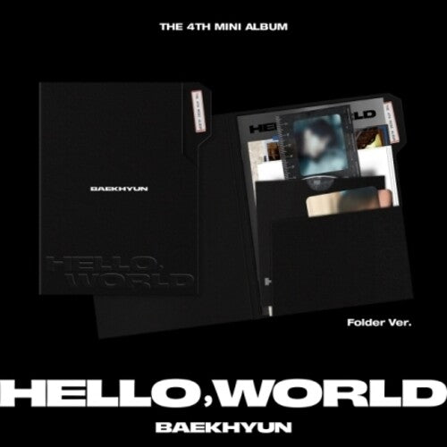 Baekhyun - Hello, World - Folder Version - incl. 24pg Photobook, Lyrics Paper, Sketch Photo, Film Marker, Handwritten Letter + 2 Photocards