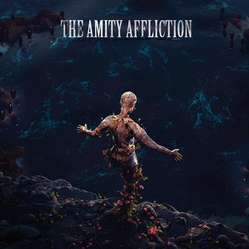 Amity Affliction - Let The Ocean Take Me   (Sea Blue with Heavy White Splatter)