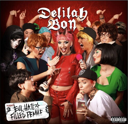 Delilah Bon - Evil, Hate Filled Female - Red & Neon Green Vinyl