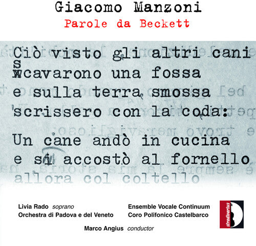 Manzoni/ Rado/ Ensemble Vocale Continuum - Parole Da Beckett