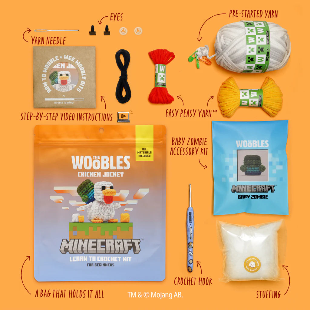 Woobles Minecraft Chicken Jockey Bundle
