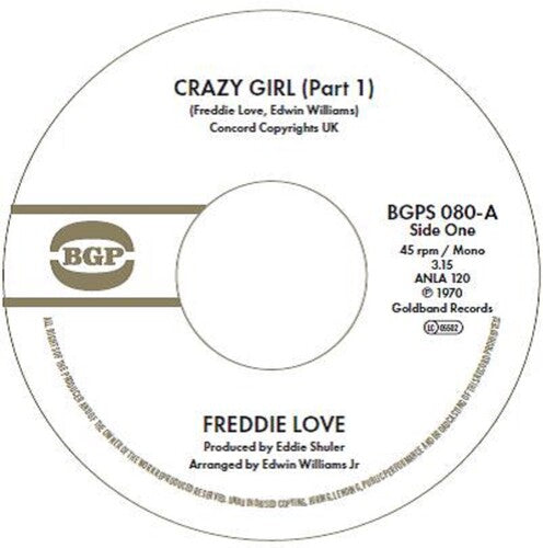 Freddie Love - Crazy Girl (Part 1) / Crazy Girl (Part 2)