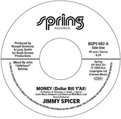 Jimmy Spicer - Money (Dollar Bill Y'all) / Money (Dollar Bill Y'all) (Instrumental)