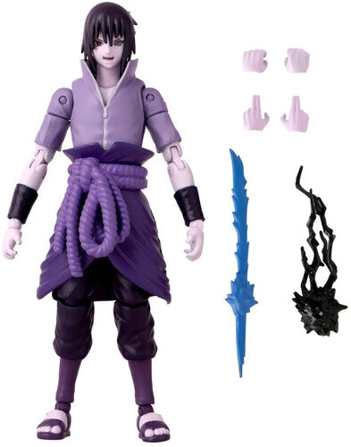 Bandai - Naruto - Anime Heroes - Uchiha Sasuke Rinnegan/Mangekyo Sharingan Action Figure