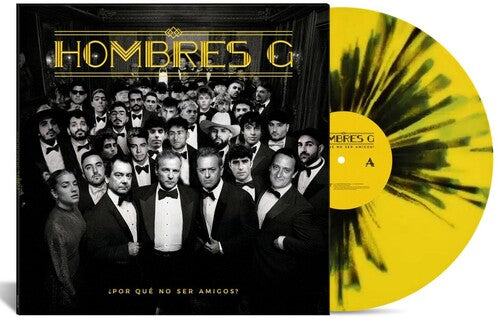 Hombres G - Por Que No Ser Amigos? - Ltd Yellow & Black Splatter Vinyl