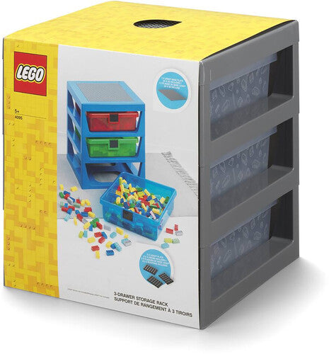 LEGO 3-Drawer Storage Rack System, Grey