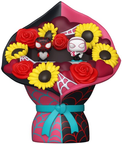 Funko Bitty Pop! Spider-Man Valentine's Day - Miles Morales & Ghost Spider Bouquet