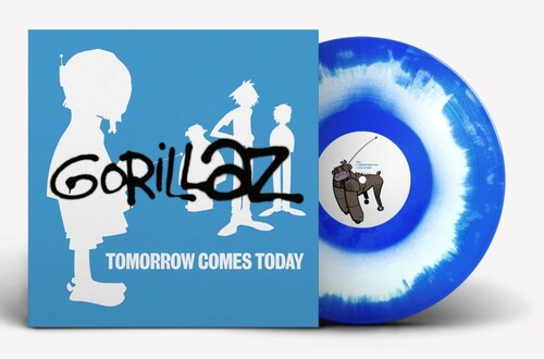 Gorillaz - Tomorrow Comes Today EP (white and blue colour-in-colour)