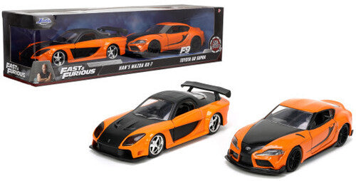 Fast & Furious 3 - 1:32 Han's Mazda RX-7 & Toyota Supra Die-Cast Car 2-Pack