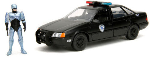 Robocop - Hollywood Rides - 1:24 '86 Ford Taurus Die-Cast Police Car & Robocop Figure