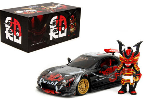 Lab Monkeys - Hollywood Rides - 1:24 '93 Mazda Rx-7 Die-Cast Car & Saru Figure (Closed Box)