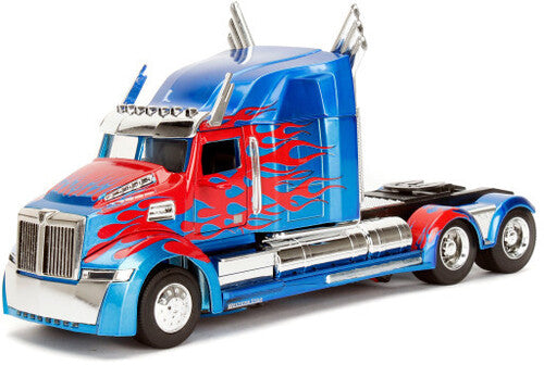 Transformers: The Last Knight - Hollywood Rides - 1:24 Optimus Prime Western Star 5700 XE Die-Cast Truck