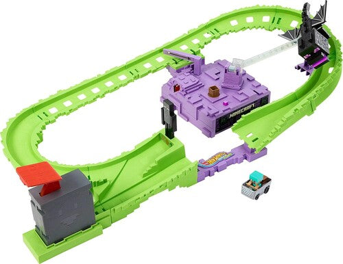 Mattel - Hot Wheels Racerverse Minecraft Ender Dragon's Last Lap Trackset