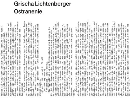 Grischa Lichtenberger - Ostranenie